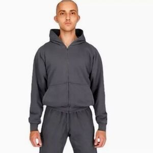 New.. yeeze gap H 14 cotton fleece zipup poetic black hoodie size S